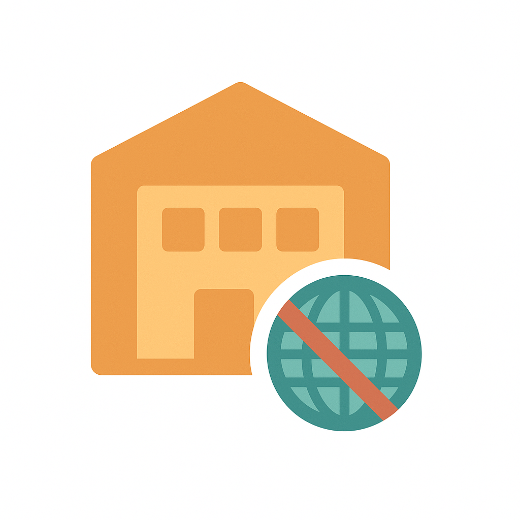 Countries not allowed in the shipping method